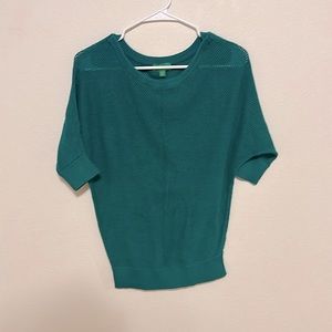 Dip sweater, bright green 3/4 sleeve